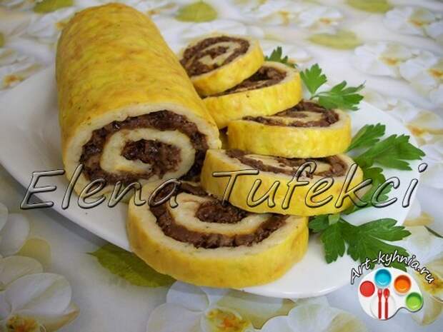 кабачковый рулет кабачковый рулет