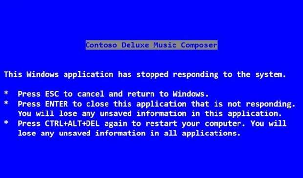 First Windows Blue Screen Of Death Created By Steve Ballmer