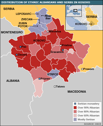 Этническая карта албании