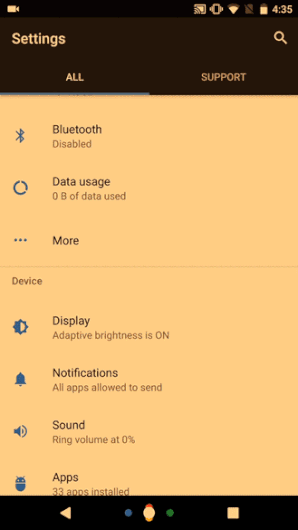 Ночной режим в новых Nexus
