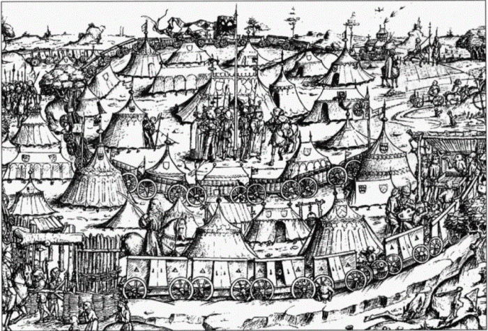 Возной табор. Немецкая гравюра конца 15 века. /Фото: livejournal.com