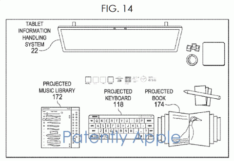 Dell патентует технологию проецирования интерфейса на рабочий стол