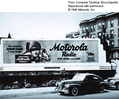 Рекламная компания радиоприемников Motorola