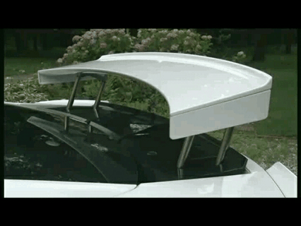 Выдвижные спойлеры на спортивных автомобилях в действии gif, автогифки, антикрыло, гифка, спойлер анимация
