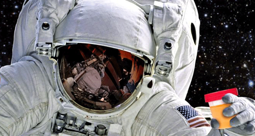 astronaut urine