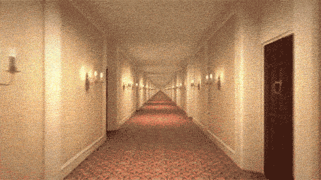 иллюзия движения в коридоре