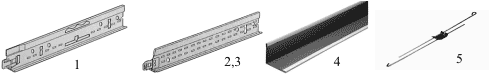 Элементы подвесной системы для подвесных потолков типа Армстронг