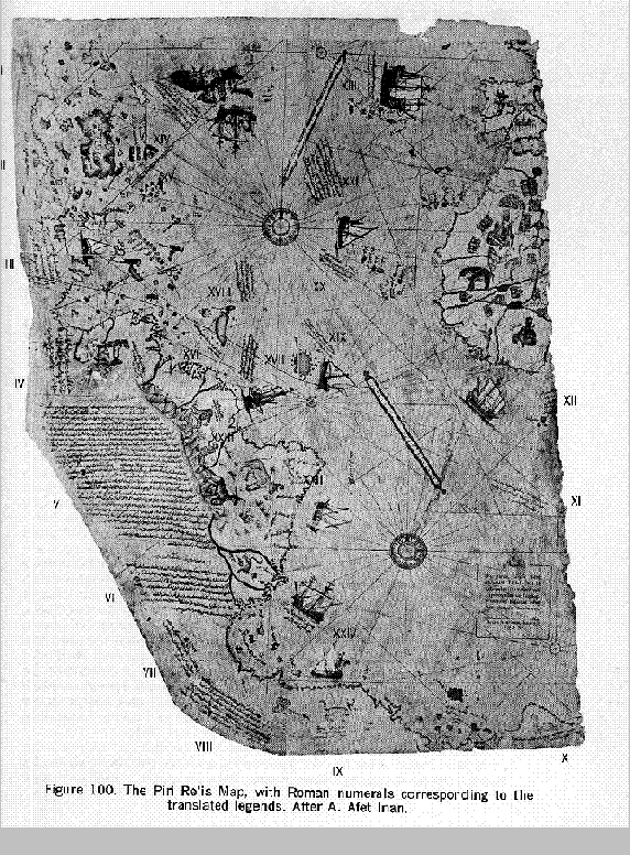 Карта Пири Рейса 1513 г.