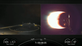 SpaceX потеряла первую ступень ракеты Falcon 9 в Атлантике — видео