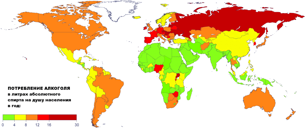 статистика алкоголизма в мире 2014 год